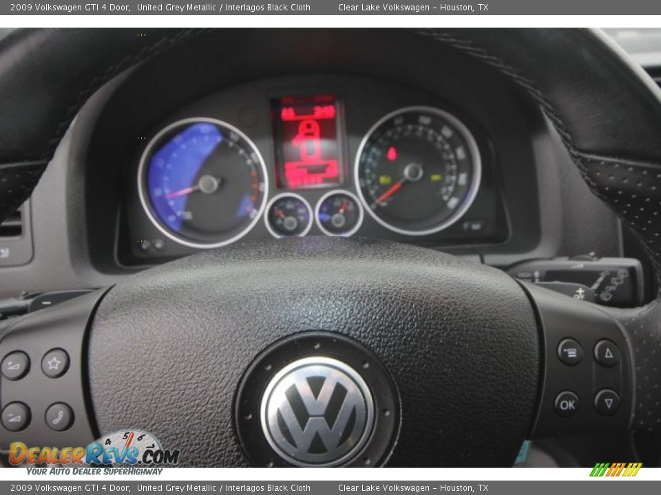 2009 Volkswagen GTI 4 Door United Grey Metallic / Interlagos Black Cloth Photo #22