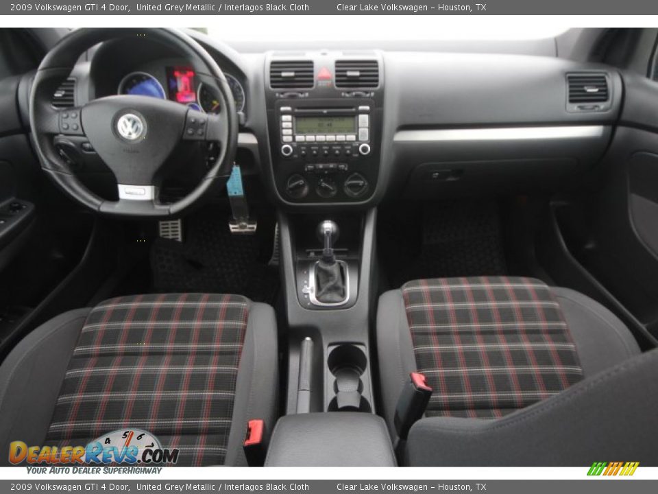 2009 Volkswagen GTI 4 Door United Grey Metallic / Interlagos Black Cloth Photo #27