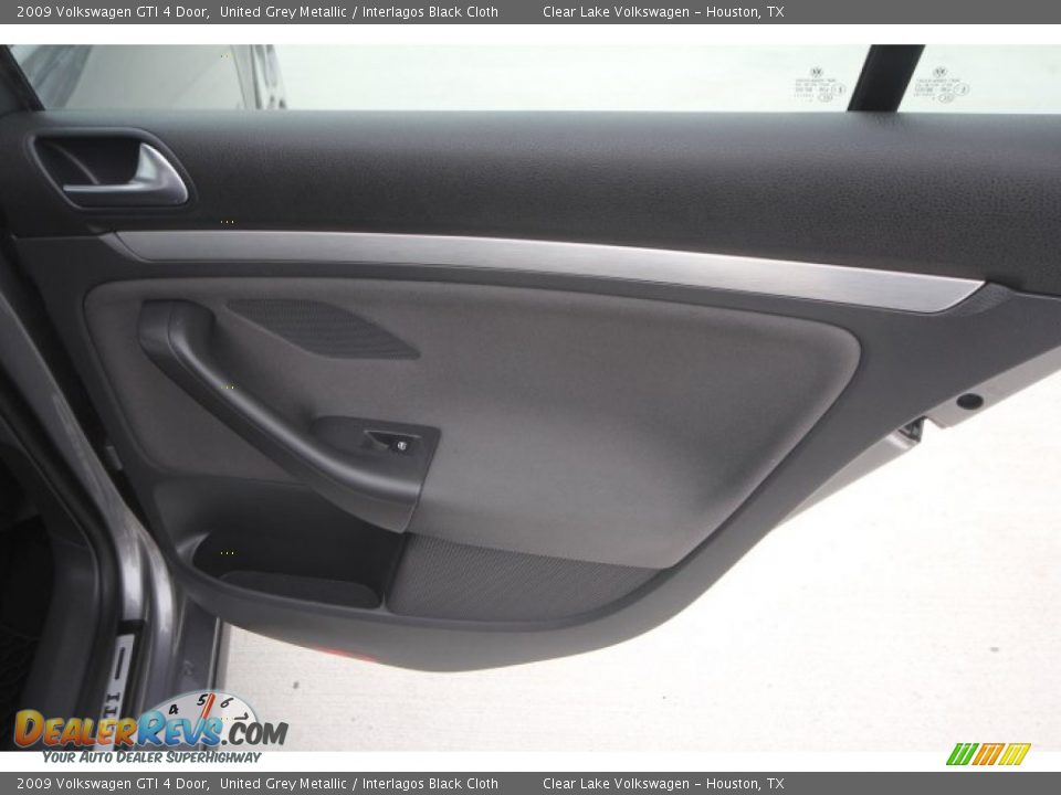 2009 Volkswagen GTI 4 Door United Grey Metallic / Interlagos Black Cloth Photo #29