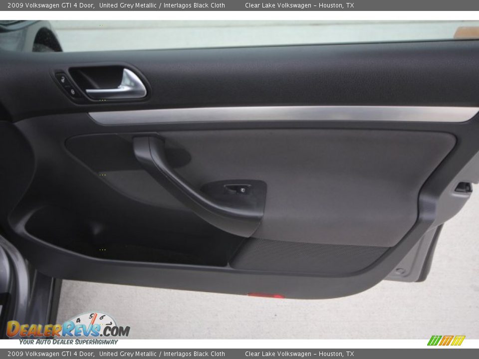 2009 Volkswagen GTI 4 Door United Grey Metallic / Interlagos Black Cloth Photo #31