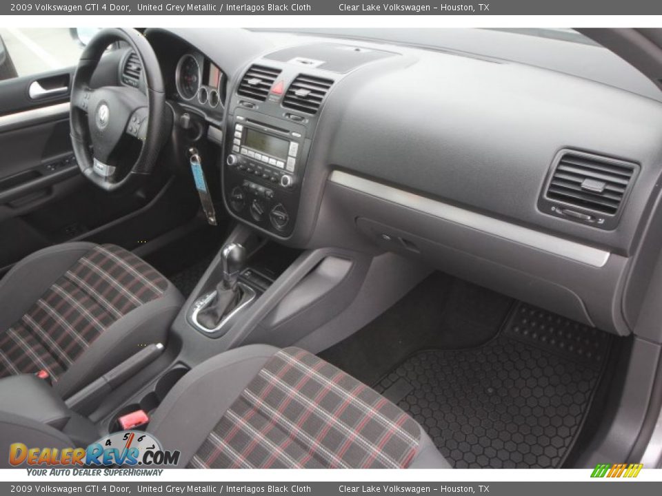 2009 Volkswagen GTI 4 Door United Grey Metallic / Interlagos Black Cloth Photo #32