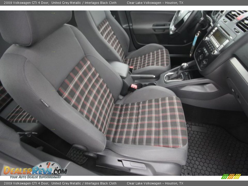 2009 Volkswagen GTI 4 Door United Grey Metallic / Interlagos Black Cloth Photo #33