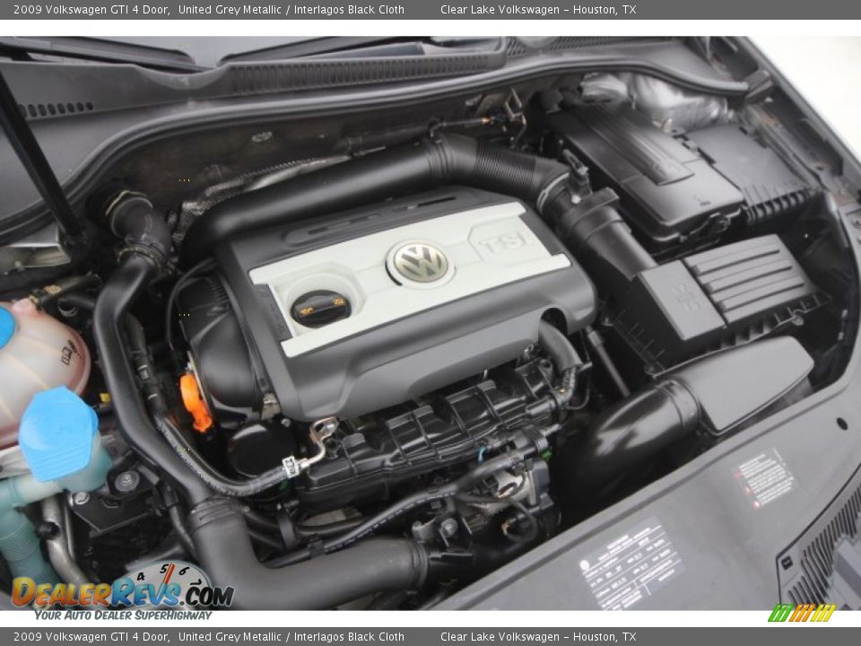 2009 Volkswagen GTI 4 Door United Grey Metallic / Interlagos Black Cloth Photo #35