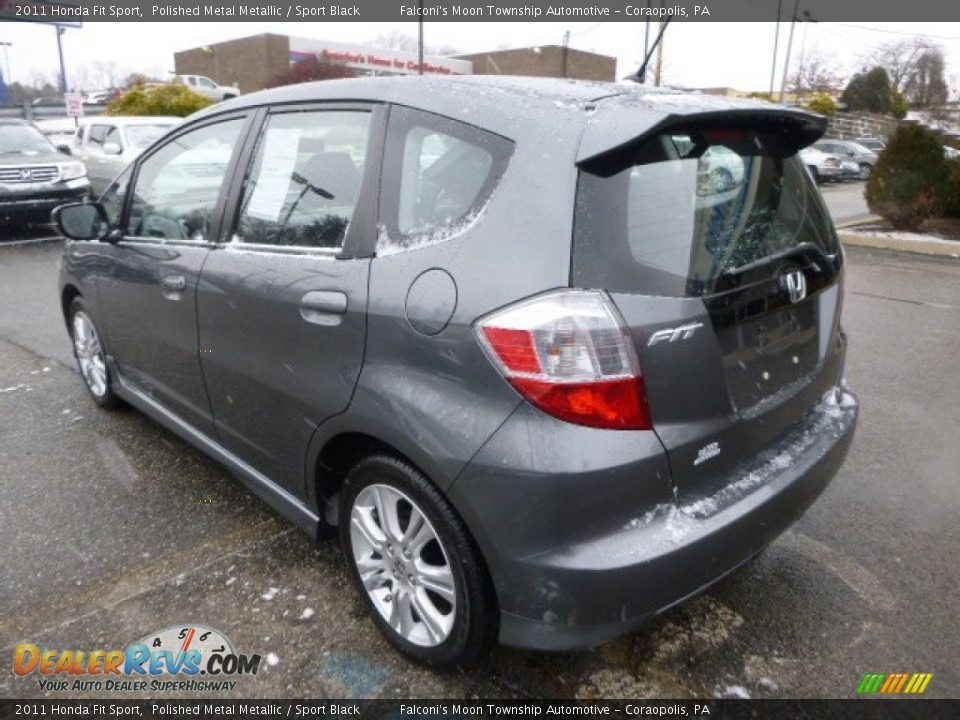 2011 Honda Fit Sport Polished Metal Metallic / Sport Black Photo #3
