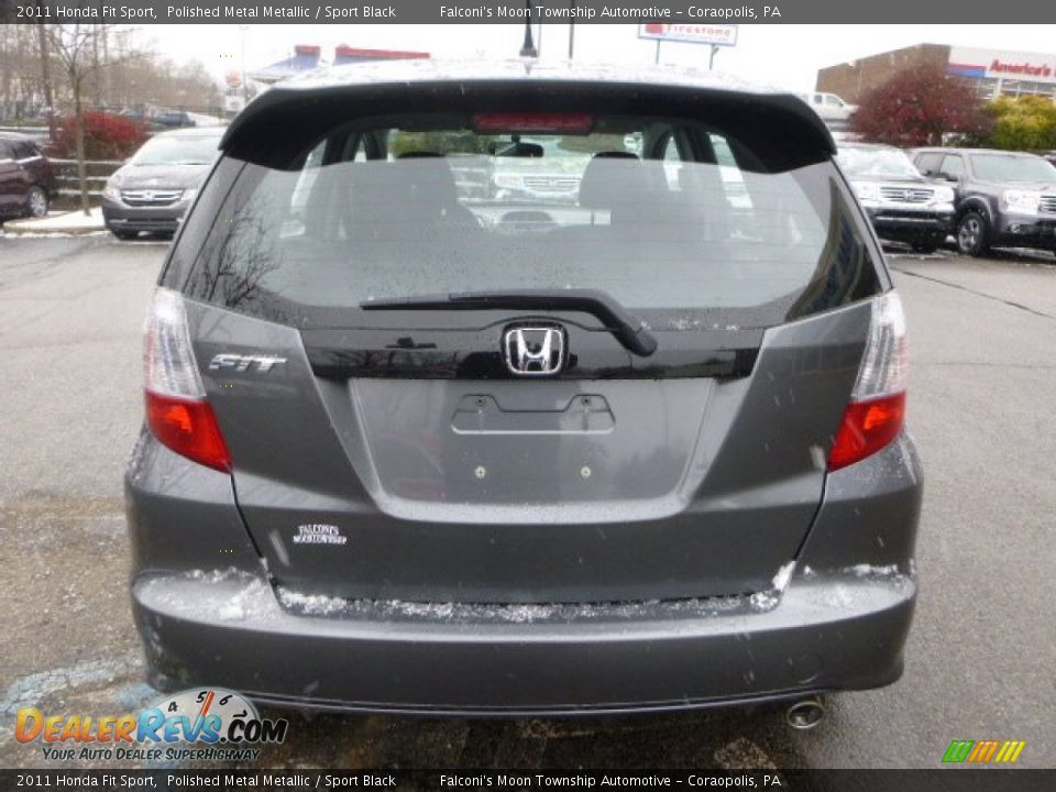 2011 Honda Fit Sport Polished Metal Metallic / Sport Black Photo #4