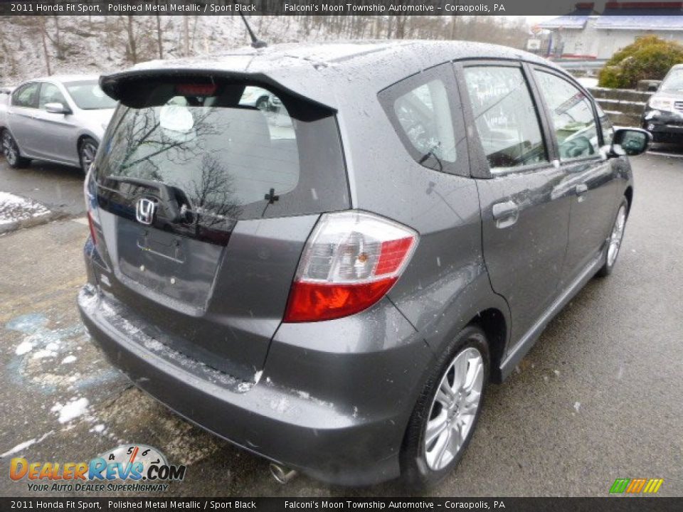 2011 Honda Fit Sport Polished Metal Metallic / Sport Black Photo #5