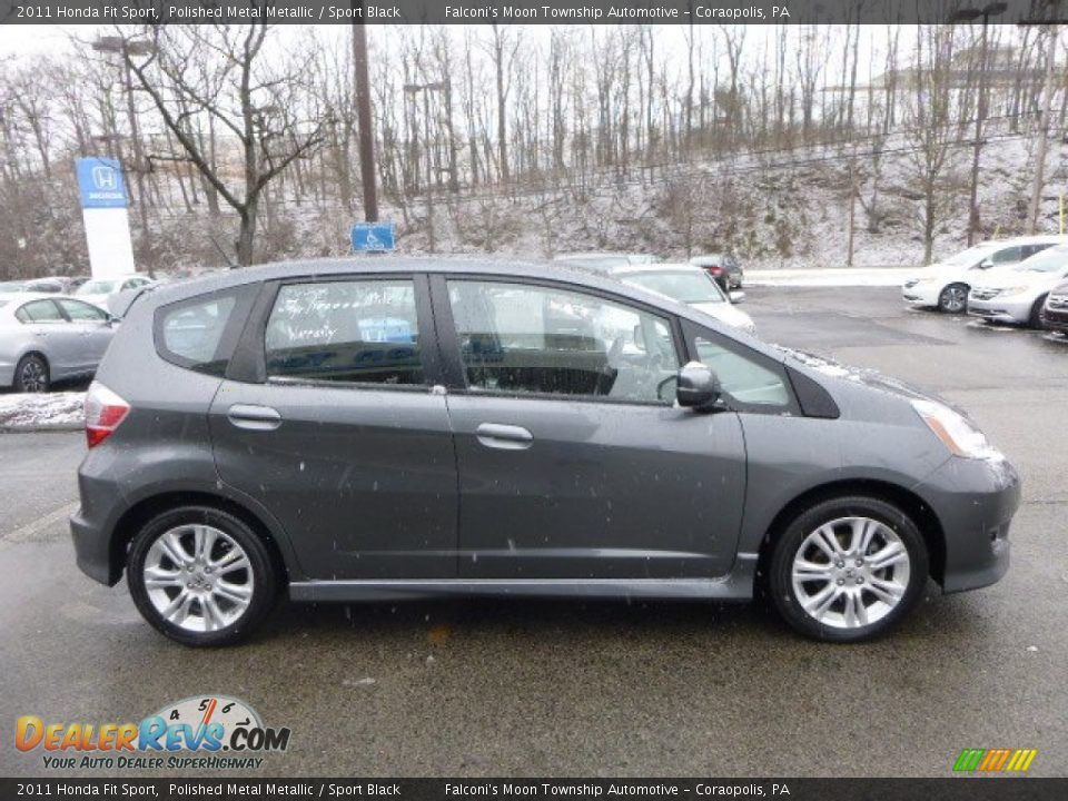 2011 Honda Fit Sport Polished Metal Metallic / Sport Black Photo #6