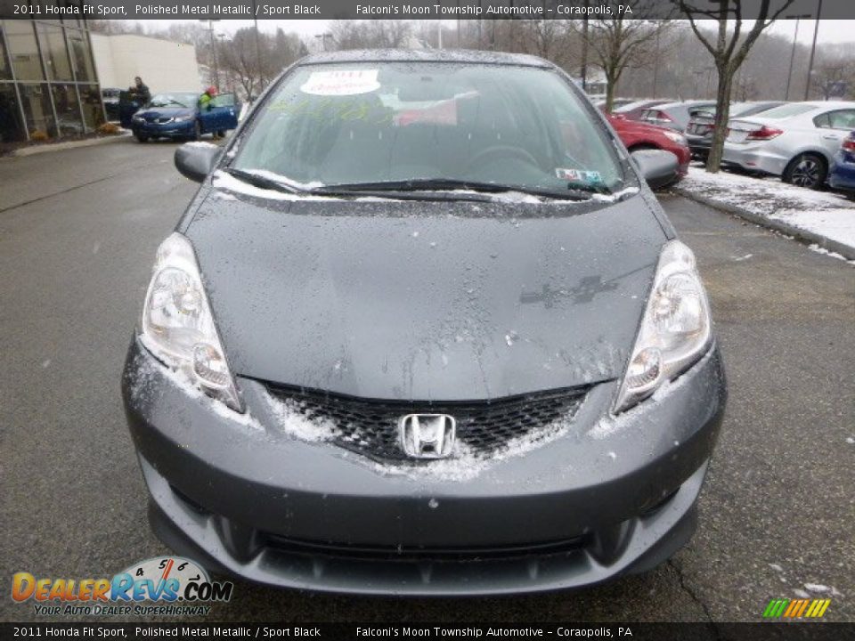 2011 Honda Fit Sport Polished Metal Metallic / Sport Black Photo #8