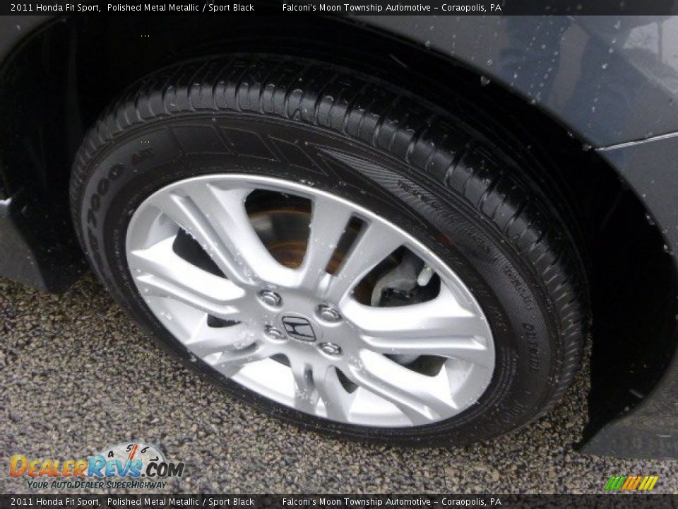 2011 Honda Fit Sport Polished Metal Metallic / Sport Black Photo #9