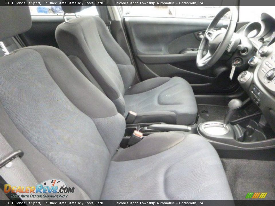 2011 Honda Fit Sport Polished Metal Metallic / Sport Black Photo #10