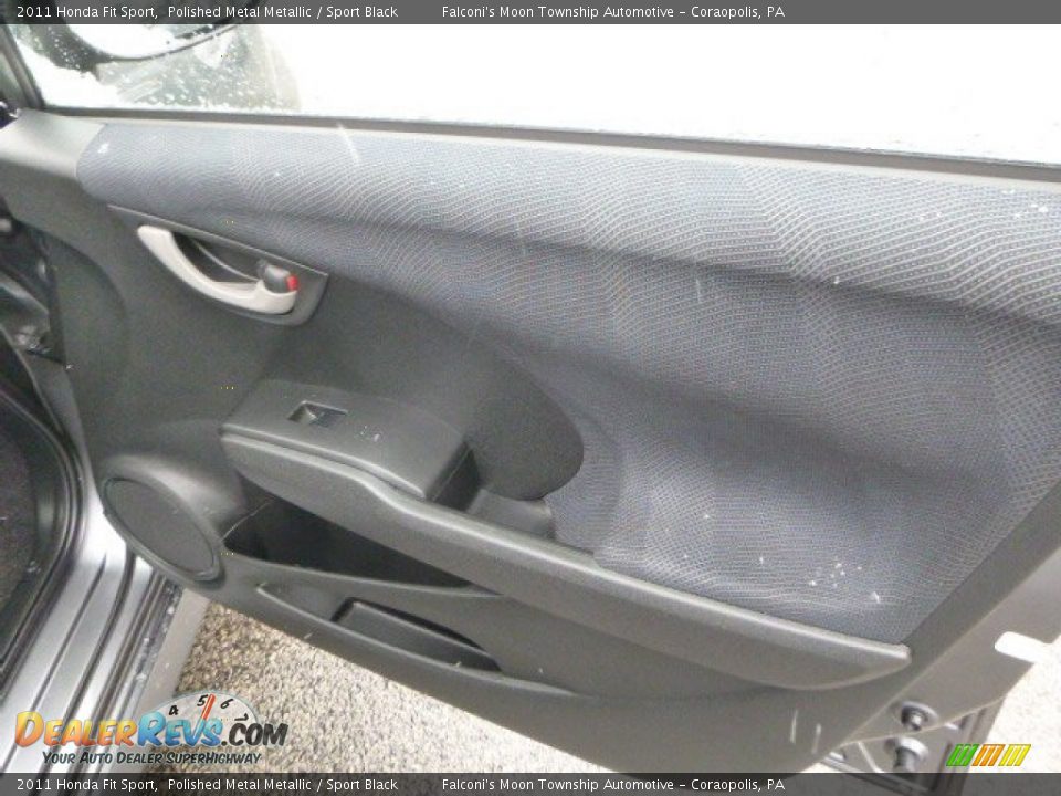 2011 Honda Fit Sport Polished Metal Metallic / Sport Black Photo #12
