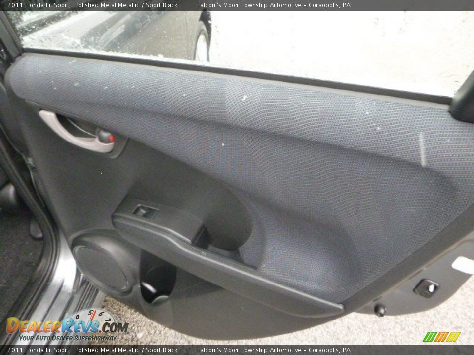 2011 Honda Fit Sport Polished Metal Metallic / Sport Black Photo #14
