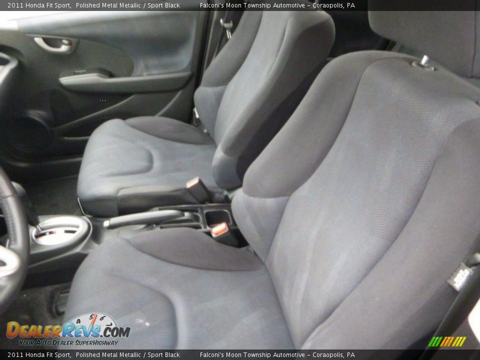 2011 Honda Fit Sport Polished Metal Metallic / Sport Black Photo #15