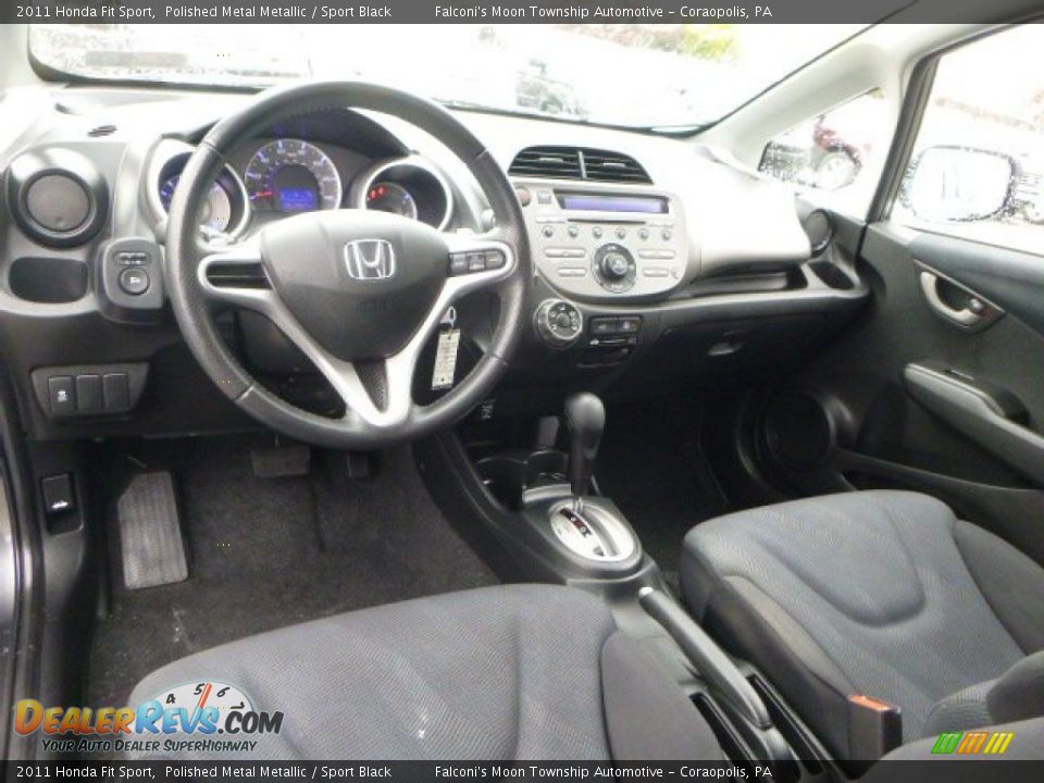 2011 Honda Fit Sport Polished Metal Metallic / Sport Black Photo #17