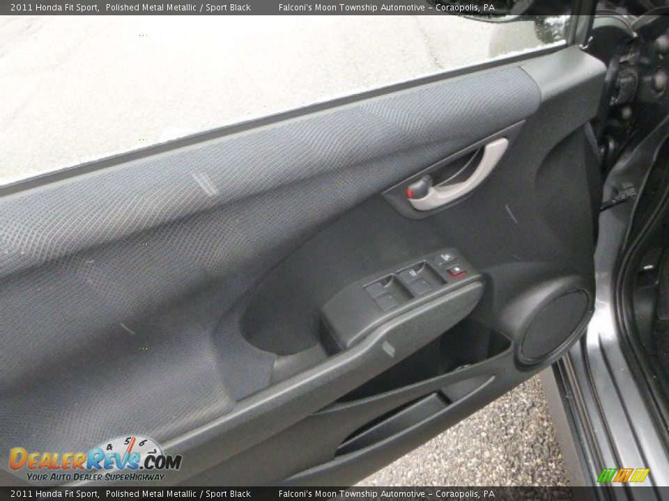 2011 Honda Fit Sport Polished Metal Metallic / Sport Black Photo #19