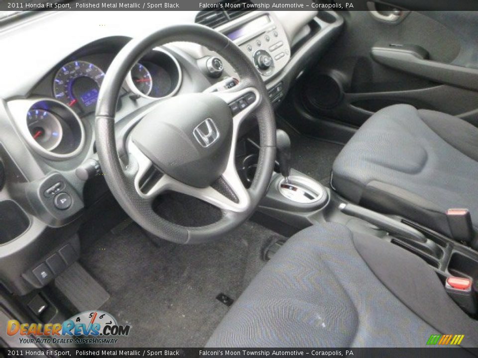 2011 Honda Fit Sport Polished Metal Metallic / Sport Black Photo #20