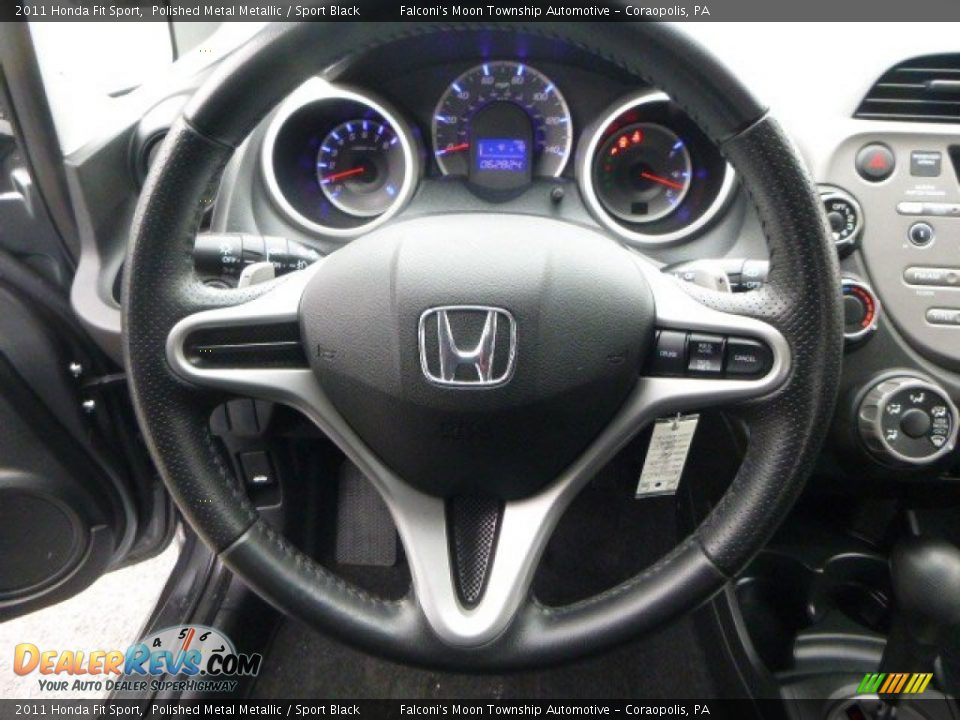2011 Honda Fit Sport Polished Metal Metallic / Sport Black Photo #22