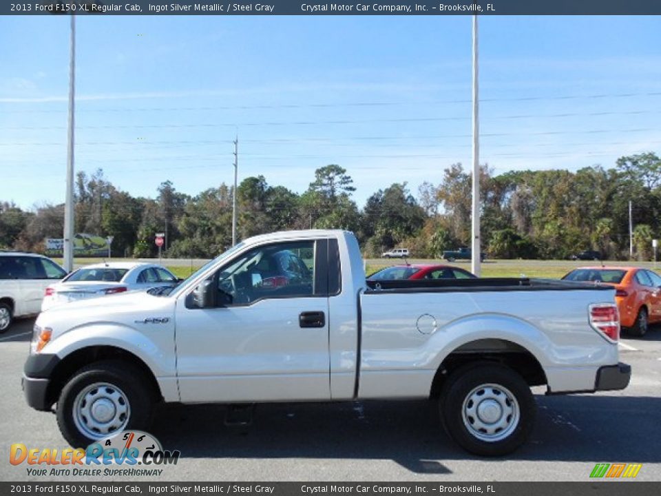 2013 Ford F150 XL Regular Cab Ingot Silver Metallic / Steel Gray Photo #2