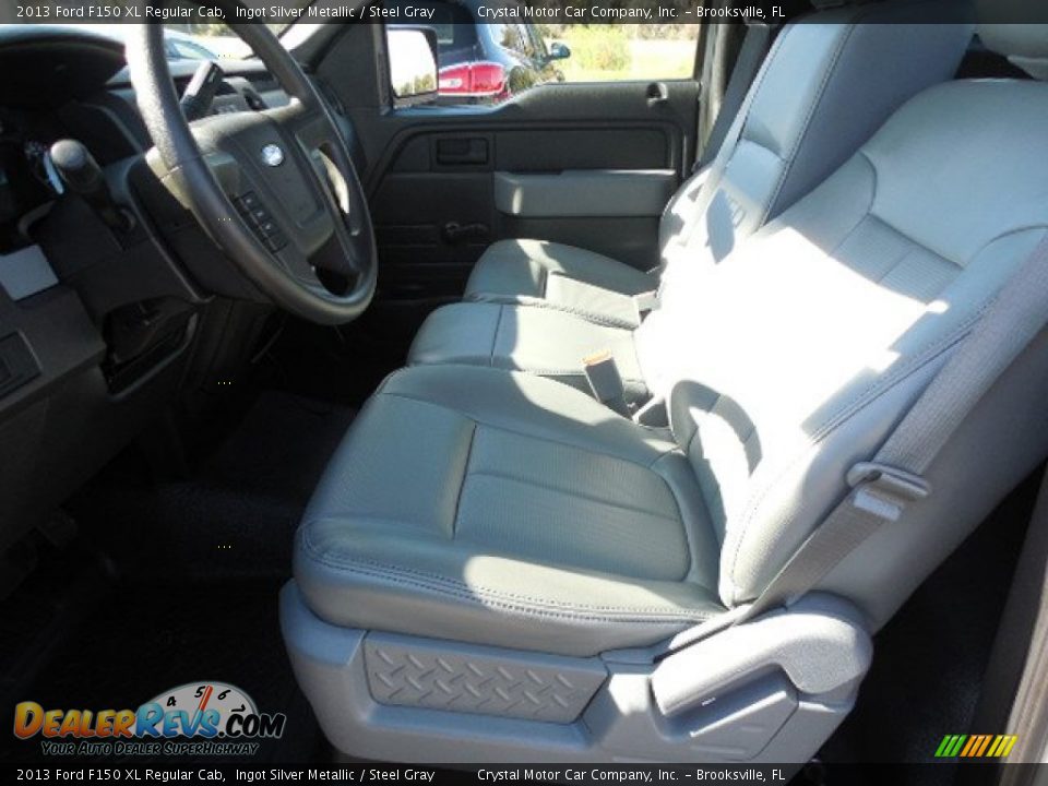 2013 Ford F150 XL Regular Cab Ingot Silver Metallic / Steel Gray Photo #4