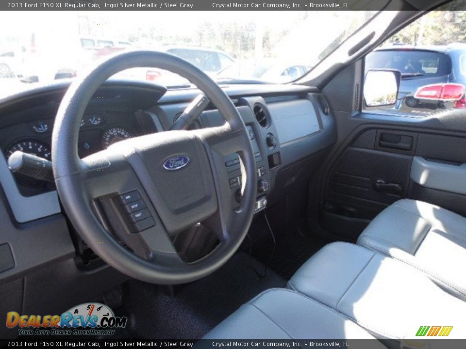 2013 Ford F150 XL Regular Cab Ingot Silver Metallic / Steel Gray Photo #5