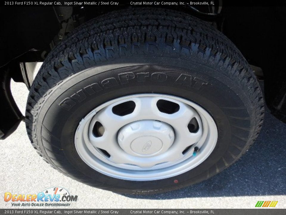 2013 Ford F150 XL Regular Cab Ingot Silver Metallic / Steel Gray Photo #13