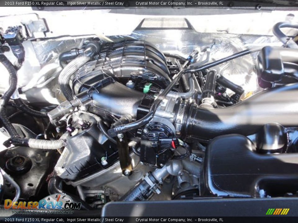 2013 Ford F150 XL Regular Cab Ingot Silver Metallic / Steel Gray Photo #15