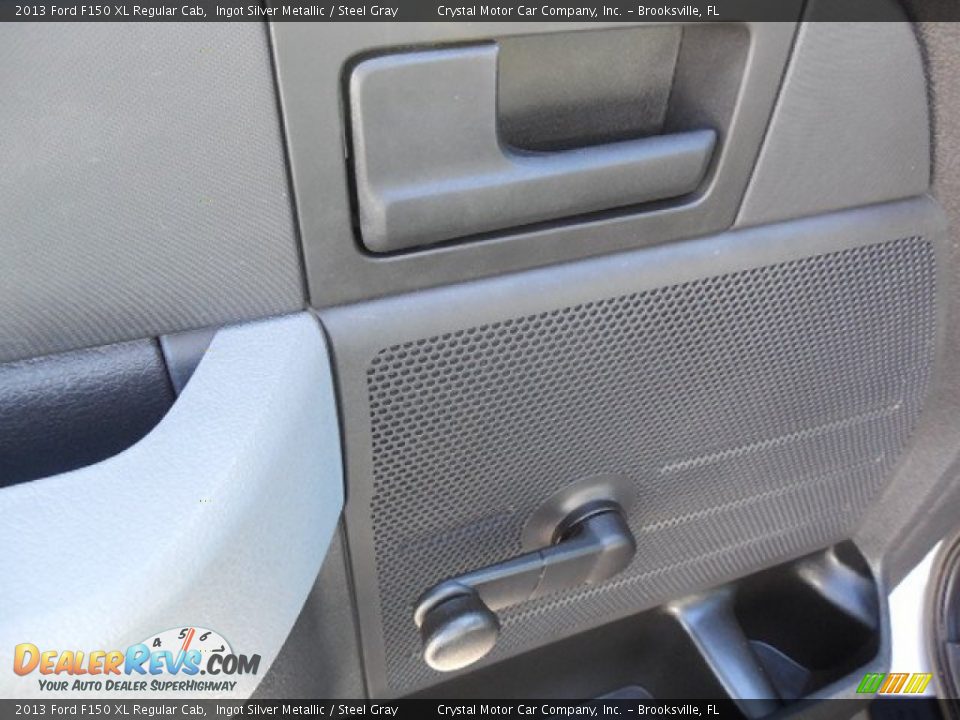 2013 Ford F150 XL Regular Cab Ingot Silver Metallic / Steel Gray Photo #16