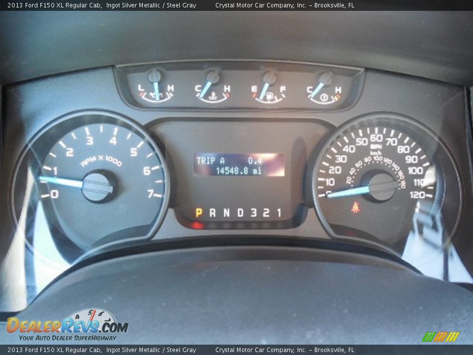 2013 Ford F150 XL Regular Cab Ingot Silver Metallic / Steel Gray Photo #17