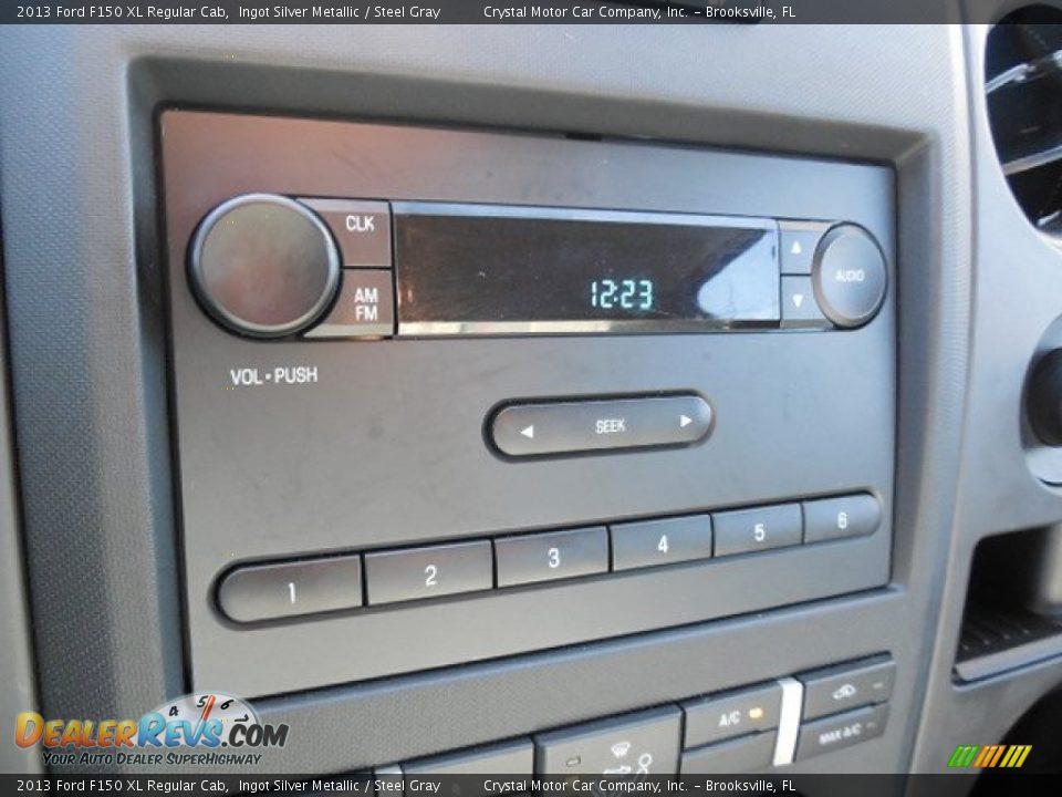 2013 Ford F150 XL Regular Cab Ingot Silver Metallic / Steel Gray Photo #18