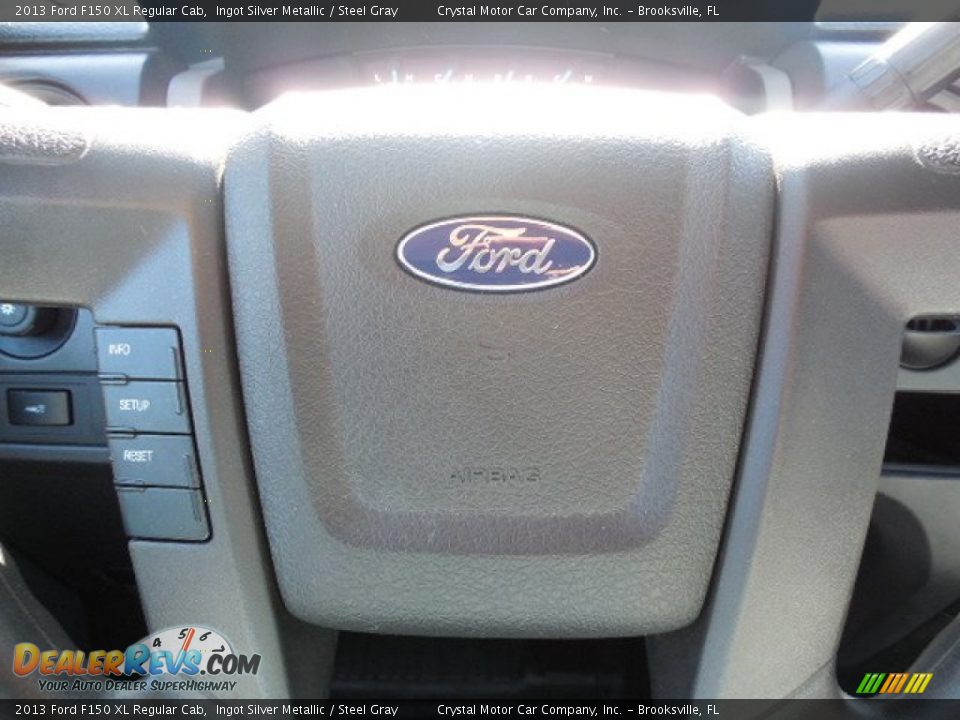 2013 Ford F150 XL Regular Cab Ingot Silver Metallic / Steel Gray Photo #20