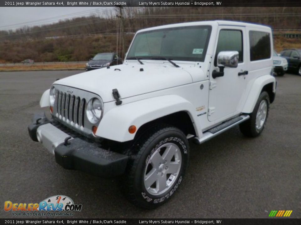 2011 Jeep Wrangler Sahara 4x4 Bright White / Black/Dark Saddle Photo #3