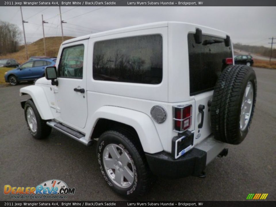 2011 Jeep Wrangler Sahara 4x4 Bright White / Black/Dark Saddle Photo #5