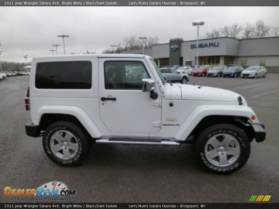2011 Jeep Wrangler Sahara 4x4 Bright White / Black/Dark Saddle Photo #8