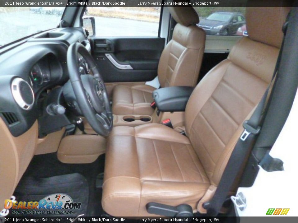 2011 Jeep Wrangler Sahara 4x4 Bright White / Black/Dark Saddle Photo #14