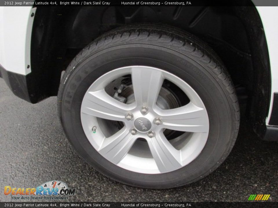 2012 Jeep Patriot Latitude 4x4 Bright White / Dark Slate Gray Photo #3