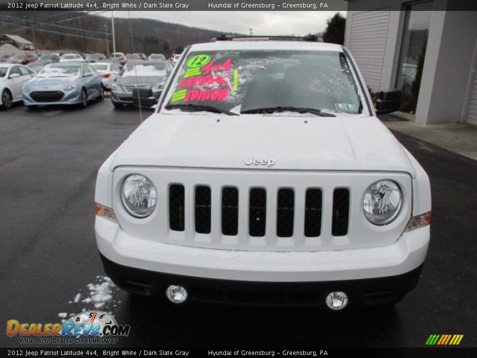 2012 Jeep Patriot Latitude 4x4 Bright White / Dark Slate Gray Photo #5