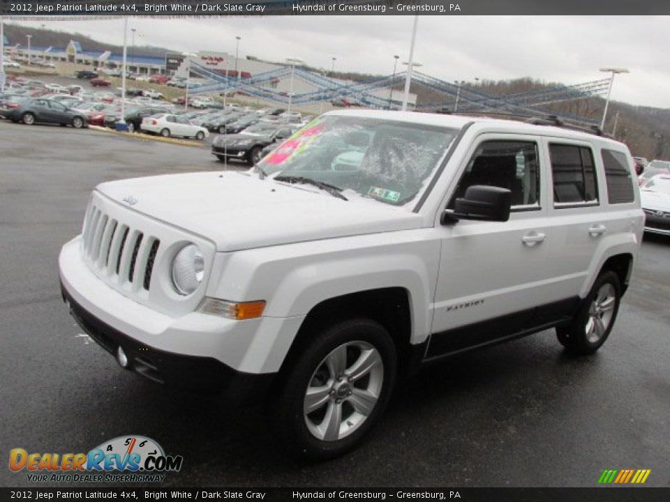 2012 Jeep Patriot Latitude 4x4 Bright White / Dark Slate Gray Photo #7