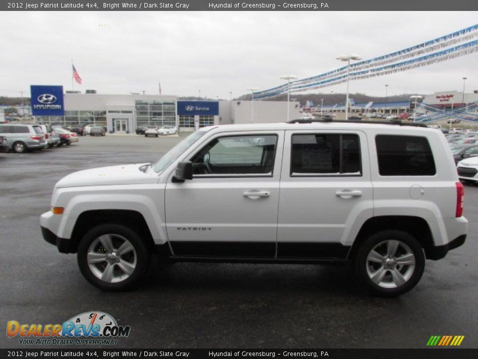 2012 Jeep Patriot Latitude 4x4 Bright White / Dark Slate Gray Photo #8