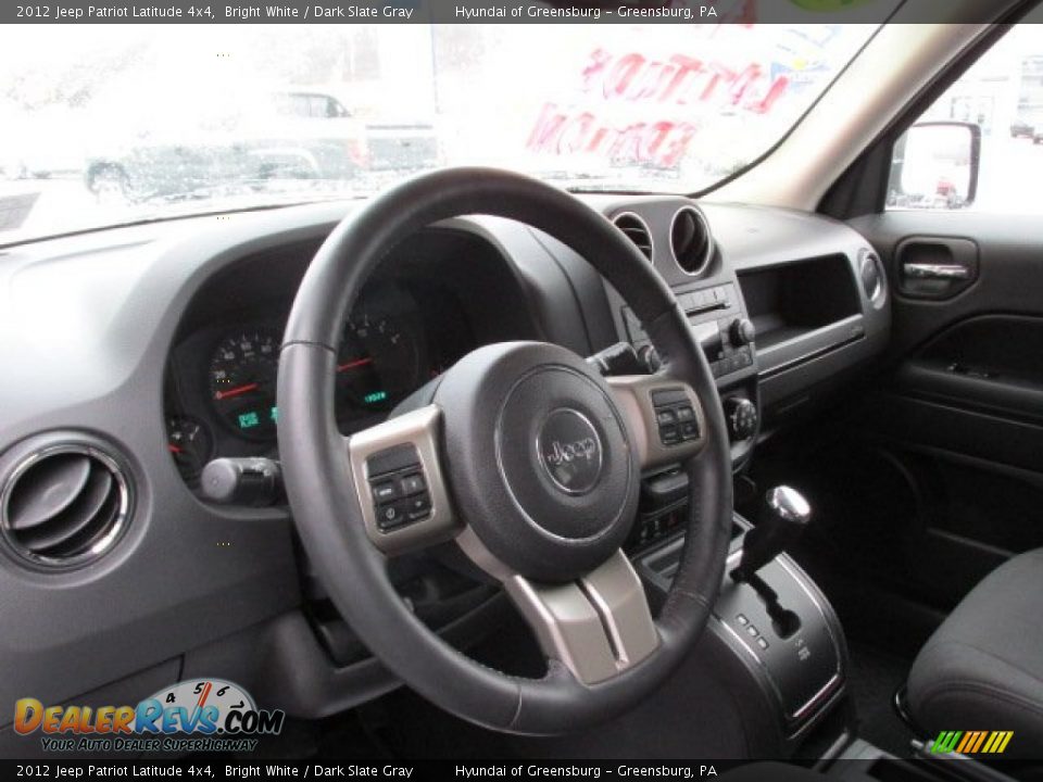 2012 Jeep Patriot Latitude 4x4 Bright White / Dark Slate Gray Photo #13
