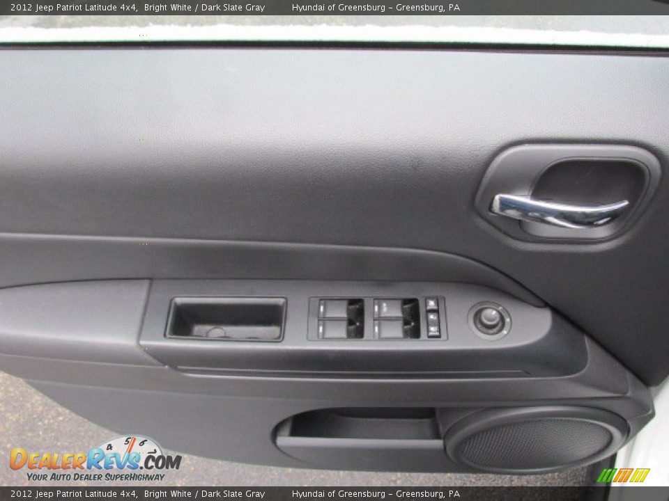 2012 Jeep Patriot Latitude 4x4 Bright White / Dark Slate Gray Photo #14
