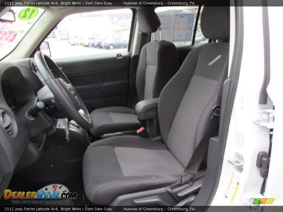 2012 Jeep Patriot Latitude 4x4 Bright White / Dark Slate Gray Photo #15
