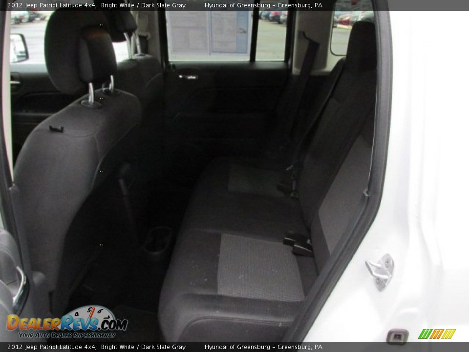 2012 Jeep Patriot Latitude 4x4 Bright White / Dark Slate Gray Photo #19