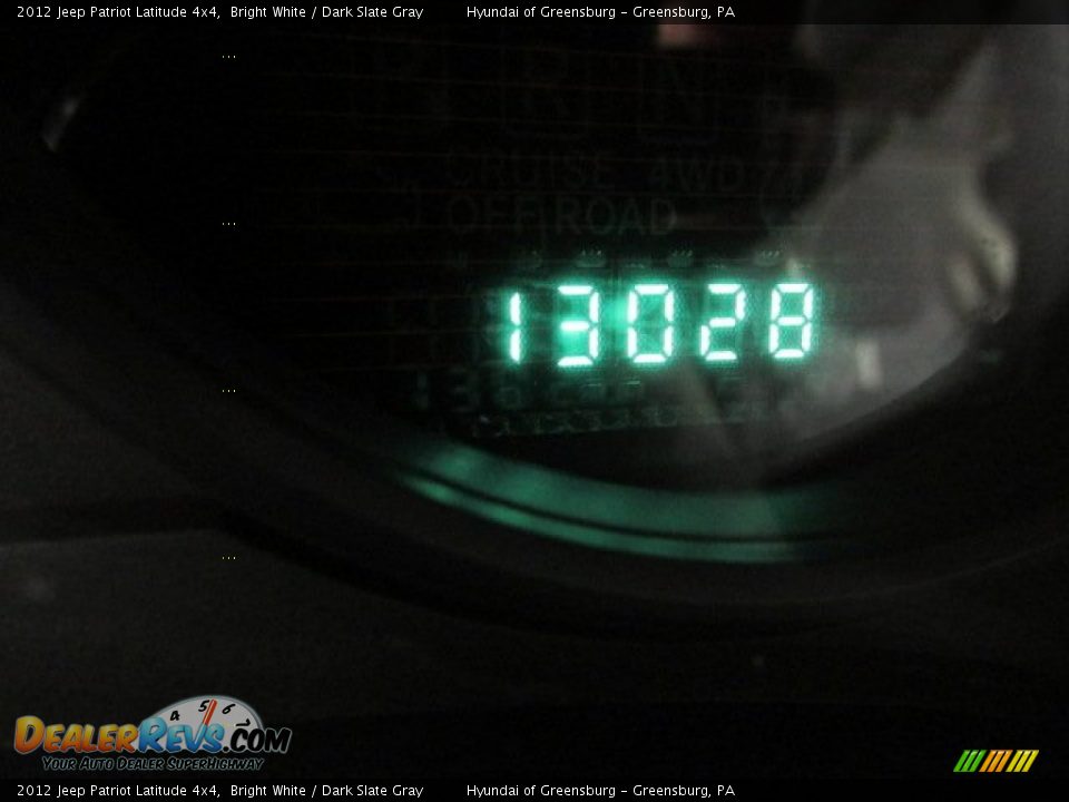 2012 Jeep Patriot Latitude 4x4 Bright White / Dark Slate Gray Photo #25