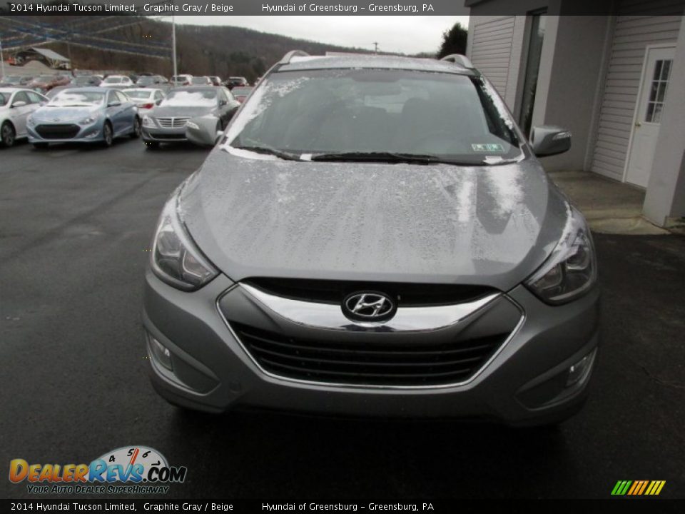 2014 Hyundai Tucson Limited Graphite Gray / Beige Photo #4