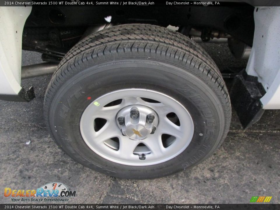 2014 Chevrolet Silverado 1500 WT Double Cab 4x4 Summit White / Jet Black/Dark Ash Photo #3