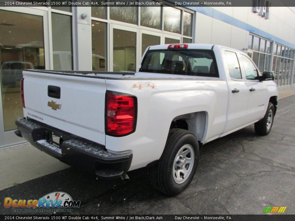 2014 Chevrolet Silverado 1500 WT Double Cab 4x4 Summit White / Jet Black/Dark Ash Photo #4