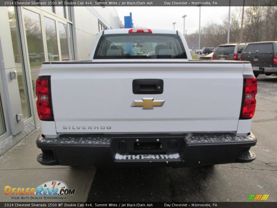 2014 Chevrolet Silverado 1500 WT Double Cab 4x4 Summit White / Jet Black/Dark Ash Photo #5