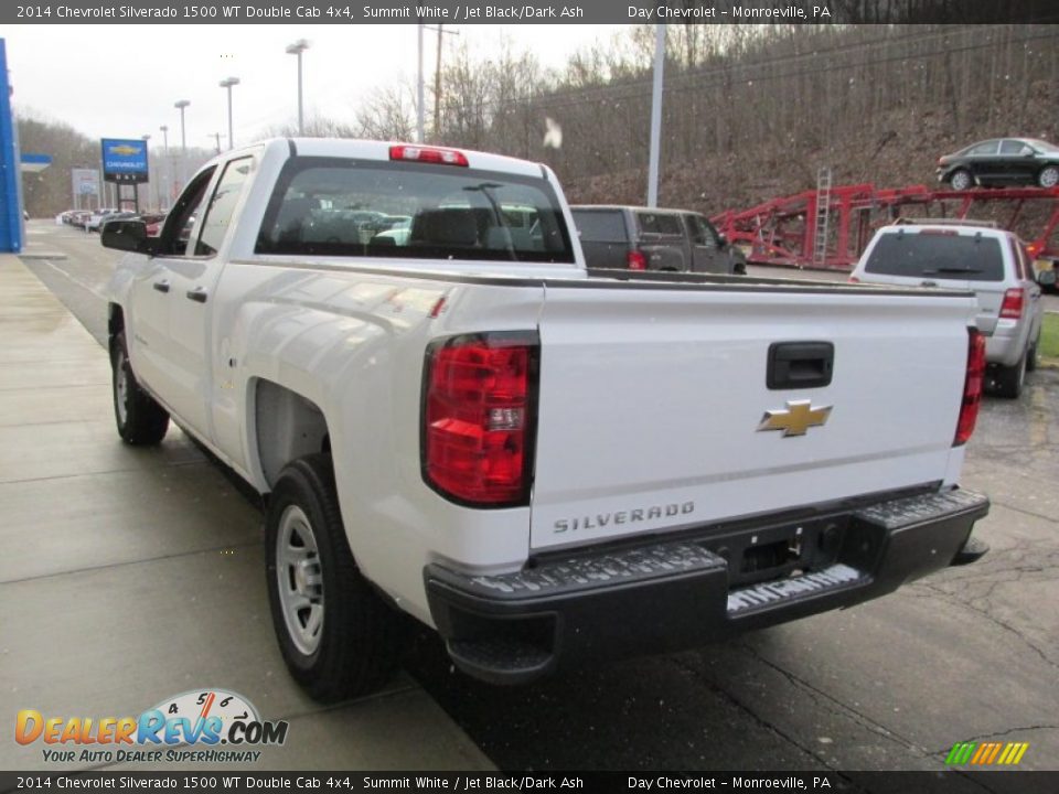 2014 Chevrolet Silverado 1500 WT Double Cab 4x4 Summit White / Jet Black/Dark Ash Photo #7