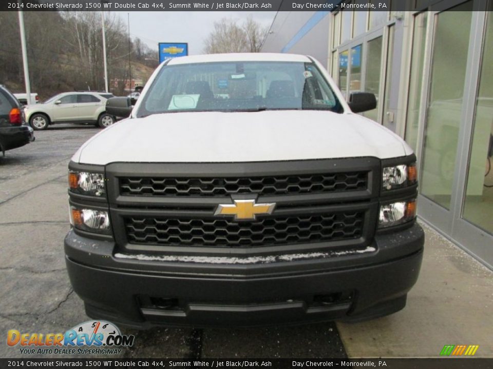 2014 Chevrolet Silverado 1500 WT Double Cab 4x4 Summit White / Jet Black/Dark Ash Photo #9