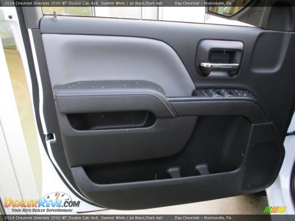 2014 Chevrolet Silverado 1500 WT Double Cab 4x4 Summit White / Jet Black/Dark Ash Photo #11